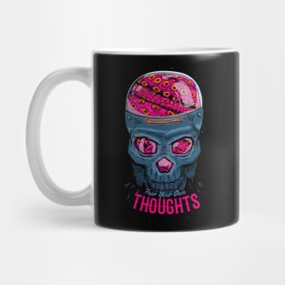 Fear your own thoughts octopus skull Mug